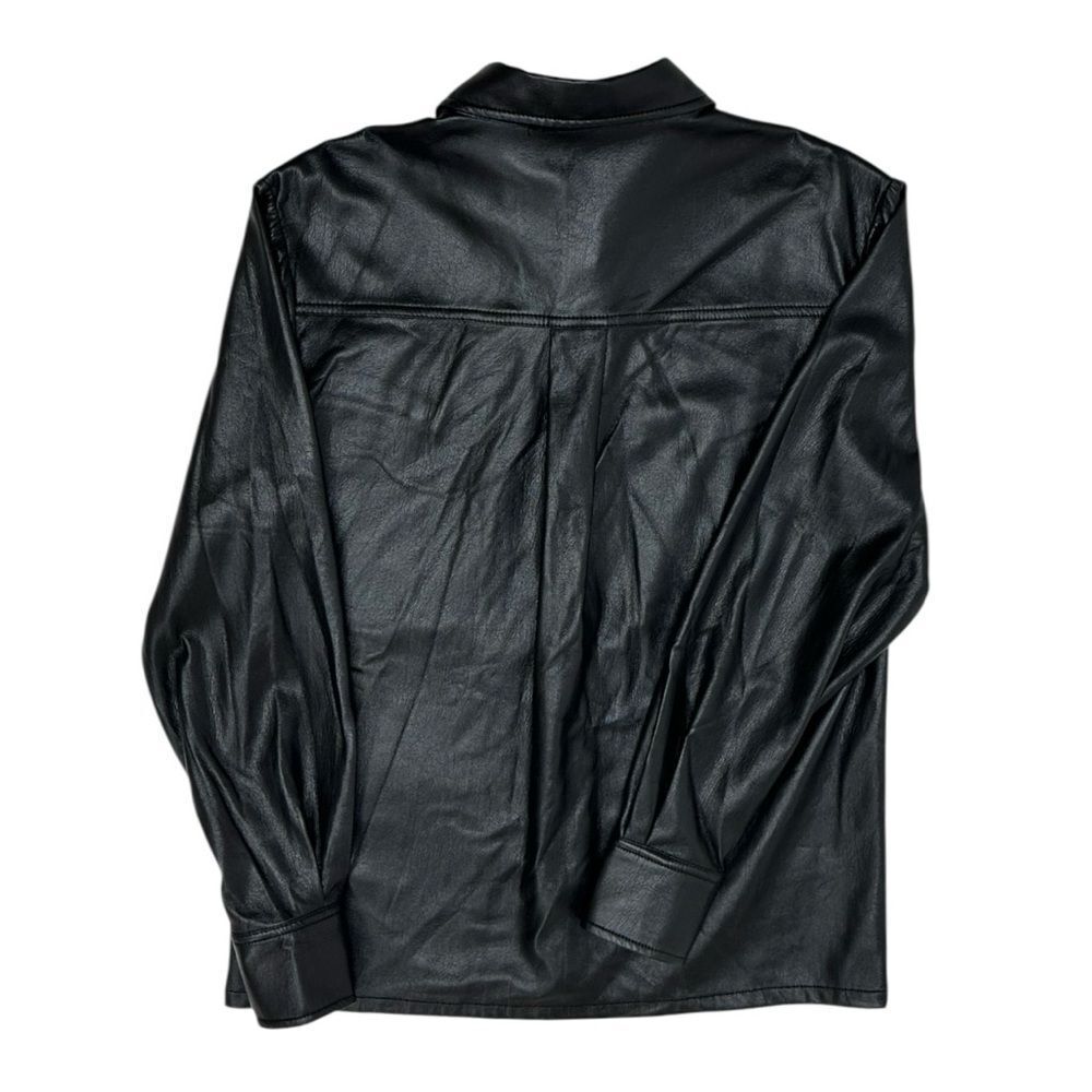 GOOD AMERICAN Better Than Leather Shirt Jacket - Picture 3 of 3